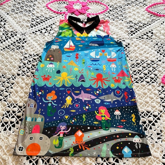 2014 Japan LA for Crowded Teeth underwater cosmos print dress size XS - Picture 2 of 16